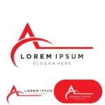 Download A Letter Logo Template vector icon illustration design for free
